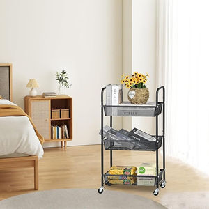 5-Layer <b>Industrial</b> Steel <b>Storage</b> Rack with Corrosion Protection Utility Wire Basket Shelving for Home & <b>Industrial</b> Use - Product Image 2