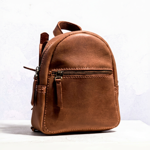 Custom Genuine Leather Mini Backpack <b>Women</b> Small Real Cowhide Rucksack Designer Ladies <b>Travel</b> Daypack <b>Bag</b> LSBP-0062 - Product Image 1
