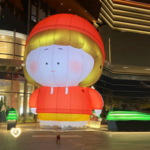 Nhà máy tùy chỉnh thực hiện lớn Inflatable Phi Hành Gia phim hoạt hình nhân vật Inflatable Dora cho thanh trang trí - Product Image 4