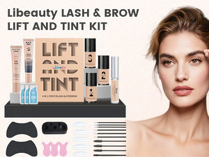 Kit 2-en-1 Libeauty pour rehaussement de cils et lamination des sourcils, kit de <span class=keywords><strong>teinture</strong></span> pour cils et sourcils à la kératine, kit de rehaussement de cils marque privée pour salon - Product Image 2