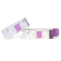 Emballage de luxe en boîte de papier brillant avec logo, flacon compte-gouttes pour huile essentielle personnalisé à double impression recto-verso, 10 ml, 30 ml, 50 ml