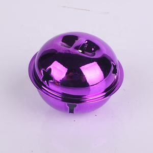 40mm बहुरंगी DIY धातु गीत घंटियाँ क्रिसमस महोत्सव पार्टी सजावट गहने कुत्ते बिल्ली के लिए चमकदार घंटी घंटी - Product Image 6