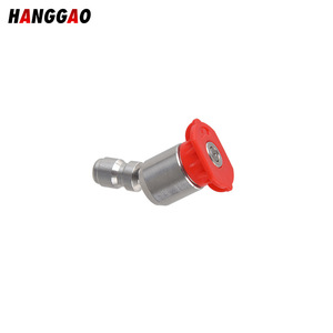 HANGGAO High Pressure Washer Nozzle 4000psi Stainless Steel Red Universal Spray Head For <b>Car</b> Wash Cleaning <b>Machine</b> - Product Image 1