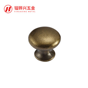 YIHUAXING METAL Furniture <b>Knob</b> Round Zinc Alloy Matte <b>Black</b> Wardrobe Cabinet Handle - Product Image 4