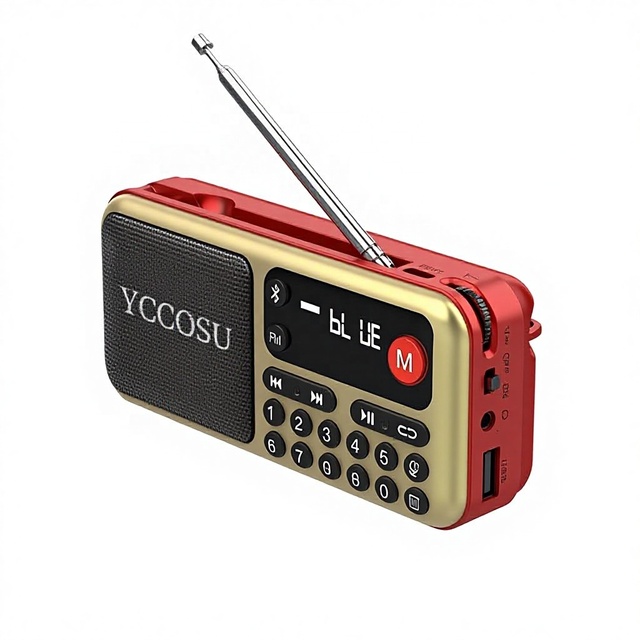 YCCOSU T-128 Portable Radio Three Battery Ultra-long Playback TF Card USB Playback with Mobile Power Function  Blueteeth Speaker