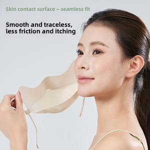 Mascarilla de Protección Solar Facial de Seda de Hielo y Nailon, Unisex, Anti-UV, de Alta Calidad, para Ciclismo de Verano - Product Image 3