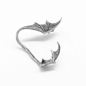 yunnique Dragon Wing <b>Cuff</b> <b>Earrings</b> Stainless Steel Single Ear Clip For Non-Pierced Ears Fashion Jewelry - Product Image 4