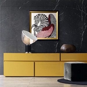 Toile imprimée moderne blanc et noir, peintures artistiques murales - Product Image 2