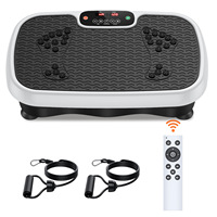YETFUL Plaque vibrante sans fil avec télécommande, entraînement de résistance, nœuds de massage par acupression des pieds, batterie rechargeable, 150 kg