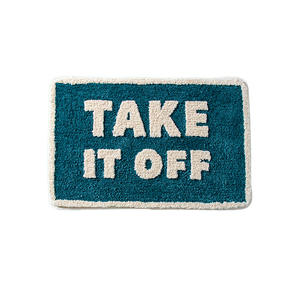 Tapis de bain floqué rectangulaire imprimé moderne, absorbant, antidérapant, pour porte de toilette, en microfibre épaisse, pour la maison et la salle de bain - Product Image 5