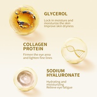 Masque pour les yeux au collagène doré Patch blanchissant anti-âge pour les yeux Gel de soin des cernes Patch pour les yeux
