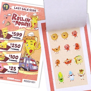 Cartes à gratter porte-bonheur à déchirer, impression numérique CMYK, fabricant d'impression de tickets à gratter gagnants - Product Image 4