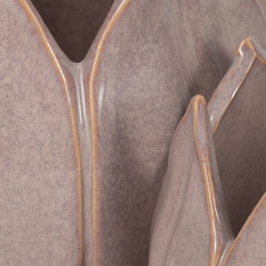 Jardinières en céramique en forme de pétale pour plantes d'intérieur et d'extérieur, pots décoratifs pour fleurs, lot de deux tailles - Product Image 5