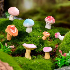 Decorazioni e Accessori per Paesaggistica Fai-da-Te: Micro Paesaggio in Resina con Muschio, Funghi Fantasia Creativi e Bonsai Simulati - Product Image 3