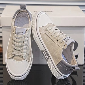 Chaussures basses en toile respirantes pour hommes 2026 – Décontractées, plates, pour la marche quotidienne, tendance, style skate, toutes saisons – Vente en gros, personnalisables - Product Image 2