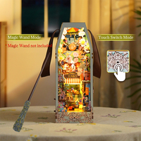 Kit de montage de modèle de jouet miniature LED Tonecheer Trade Only Mini Town pour libraires et détaillants de livres en brique et en tuile