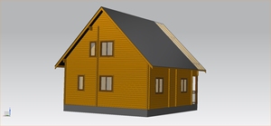 Villa en <span class=keywords><strong>bois</strong></span> <span class=keywords><strong>de</strong></span> pin à 2 étages, style européen, anti-corrosion, avec 2 chambres et 2 salles <span class=keywords><strong>de</strong></span> bain, idéale pour les centres <span class=keywords><strong>de</strong></span> villégiature, fermes et gîtes. - Product Image 2