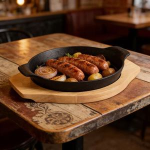 Poêle à griller commerciale à double poignée en <span class=keywords><strong>fonte</strong></span> antiadhésive, facile à nettoyer, pour <span class=keywords><strong>barbecue</strong></span> et cuisinière à induction, fournie directement par le fabricant - Product Image 5