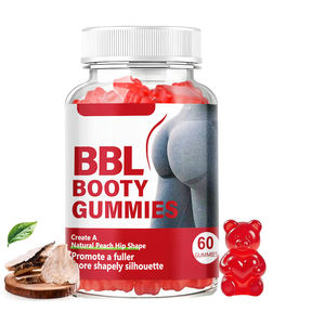 Gummies BBL pour les fesses, pêche naturelle, pour des hanches plus rondes et une silhouette plus voluptueuse, 60 gummies, complément alimentaire - Product Image 1