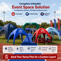 Tente publicitaire gonflable en forme de X avec impression par sublimation, gazebo hermétique pour événements d'activation de marque