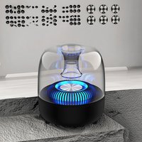 Subwoofer Compacto Woteli con Iluminación de Aspecto Brillante, Radio Estéreo, Soporte para Tarjeta TF, para Sistema de Audio en Casa/PC/Laptop/Escritorio
