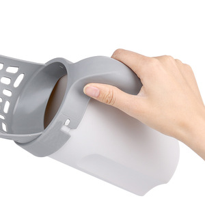 Suministros para mascotas, pala de arena para gatos de plástico, práctico agujero fino, cuchara para arena para gatos - Product Image 4