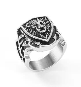 2022 Wholesale China Manufacturer Vendor High Quality Fashion Stainless Steel Men Vintage Rings