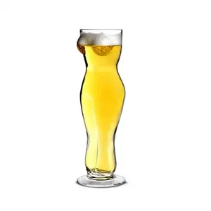 Nuevos productos 2023 claro fábrica divertido Cuerpo Femenino forma Stanley vaso de cerveza