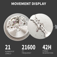 Montre personnalisée OEM ODM avec logo privé, mouvement mécanique 8215, modification automatique, heure errante, cadran émaillé, carte du monde