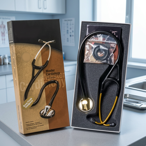 Estetoscopio de Doble Cabeza Master Cardio, Diseño de Cardiología Negro, Examen Médico Físico, Uso en Adultos - Product Image 6