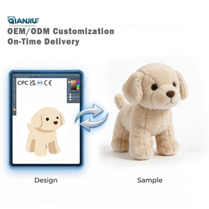 Fábrica OEM/ODM, Juguetes de Peluche Personalizados para Bebés, Animales Adorables, Perro de Peluche Sentado - Product Image 1