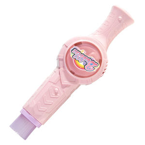 Machine à bulles électrique portative pour enfants, jouet pour filles de 5 à 7 ans, cadeau en plastique avec effet de fumée - Product Image 1