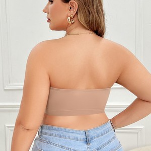 <span class=keywords><strong>Reggiseno</strong></span> a fascia <span class=keywords><strong>senza</strong></span> <span class=keywords><strong>spalline</strong></span> taglie forti, <span class=keywords><strong>senza</strong></span> ferretto, traspirante, in maglia <span class=keywords><strong>senza</strong></span> cuciture, con supporto laterale esteso per comfort tutto il giorno - Product Image 6