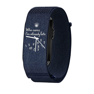 OEM UV Printed Clock Pattern Breathable <b>Braided</b> Nylon Adjustable Lightweight Strap Wristband for Garmin CIRQA Band - Product Image 5