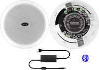 Haut-parleur de plafond intelligent actif, haut-parleur de plafond sans fil à 4 canaux, 4x10W, 40W, bluetooth, 2023, haute qualité, bon prix