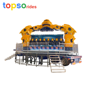Robot flic juste manèges attraction extérieure frisson transformateur monté sur remorque Robot manèges d'amusement avec un bon prix - Product Image 1