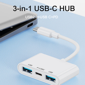 Xput <span class=keywords><strong>3</strong></span> Trong 1 <span class=keywords><strong>USB</strong></span> C Hub <span class=keywords><strong>Adapter</strong></span> <span class=keywords><strong>USB</strong></span> C Để Dual <span class=keywords><strong>USB</strong></span> 2.<span class=keywords><strong>0</strong></span> Cổng Dữ Liệu Cổng Với 15W Giao Hàng Điện OTG Chuyển Đổi Cho Điện Thoại & PC - Product Image 2