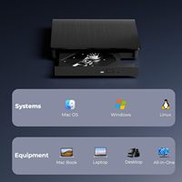 Unidad de Blu-ray Externa USB 3.0 Tipo-C, Lector/Grabador de Discos BD de 50G, Unidad de Blu-ray/DVD para Laptop, Computadora de Escritorio, Windows, Linux, MacOS