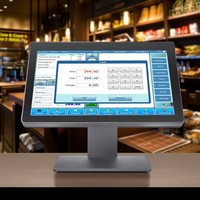 Haute qualité 17.3 pouces écran large POS Machine cantine caisse enregistreuse POS Terminal système monobloc PC