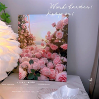 Película 3D de Lujo para Escritorio, Diseño Minimalista con Tema Floral y Pintura Colorida, Alta Relación Calidad-Precio, Venta al Por Mayor