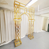 Support de toile de fond rond de haute qualité pour mariage, en métal doré et acier inoxydable, pour événements, décoration de scène, panneau de fond et casier à vin