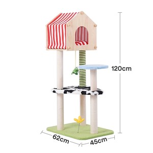 Oferta Especial: Árbol para Gatos <span class=keywords><strong>de</strong></span> Lujo Moderno Personalizable con Rascador <span class=keywords><strong>de</strong></span> Sisal <span class=keywords><strong>y</strong></span> Casa para Gatos al por Mayor - Product Image 4