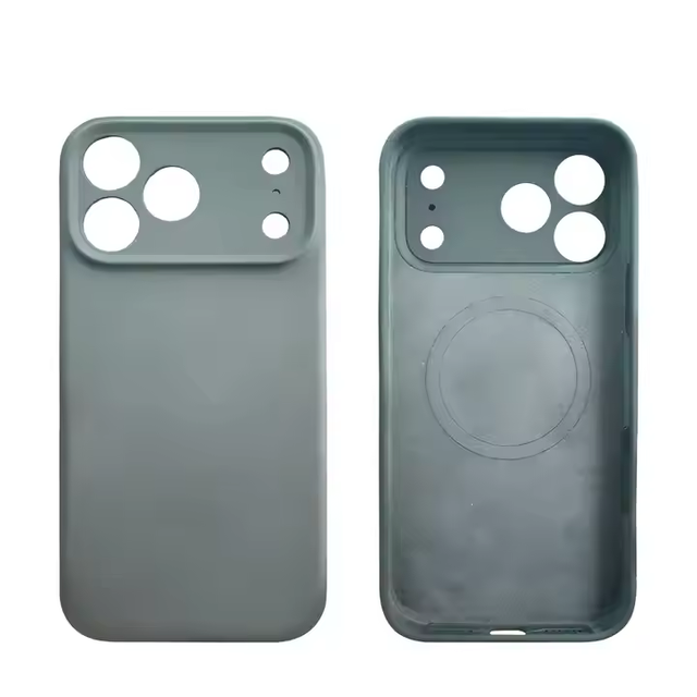 Solid Color Real Liquid Silicone Phone case Shockproof Magnetic Luxury Mobile Phone case for iphone 17 Air Pro Max