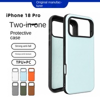 Coque de téléphone portable 18 Pro Max motif animal mat TPU+PC, motif nid d'abeille, anti-rayures, dissipateur de chaleur, compatible