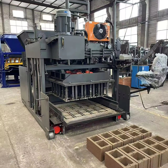 Mobile 10a Automatic Hydraulic Pressure Paving Interlocking Hollow Core Concrete Brick Making Block Machine for Production Lines