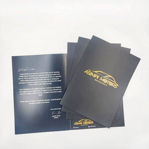 Dossiers personnalisés avec logo, format A4, en papier gaufré, pour présentations immobilières, dossiers scolaires, présentations de documents - Product Image 1
