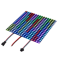 Matriz LED Digital Flexible WS2812B 5V/DC, Direccionable Individualmente, 16x16 SMD5050 RGB, para Arcade, Tiendas, Ascensores