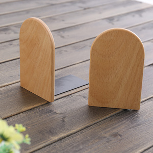 Fermalibri in Legno Art Deco con Base Antiscivolo, <span class=keywords><strong>Supporto</strong></span> per <span class=keywords><strong>Libri</strong></span> da Tavolo Ecologico in Legno Naturale di Noce e Faggio - Product Image 4