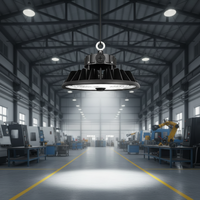 Projecteur LED UFO High Bay 150W 120W 100W, 22500LM sélectionnable, 3 CCT, Dimmable, IP65 pour entrepôt, usine, salle de sport, magasin