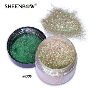 Bubuk Pigmen Mutiara Berkilau Super, Bubuk Tabur Chameleon Shimmer Berbasis Mika Sintetis Titanium untuk Kosmetik